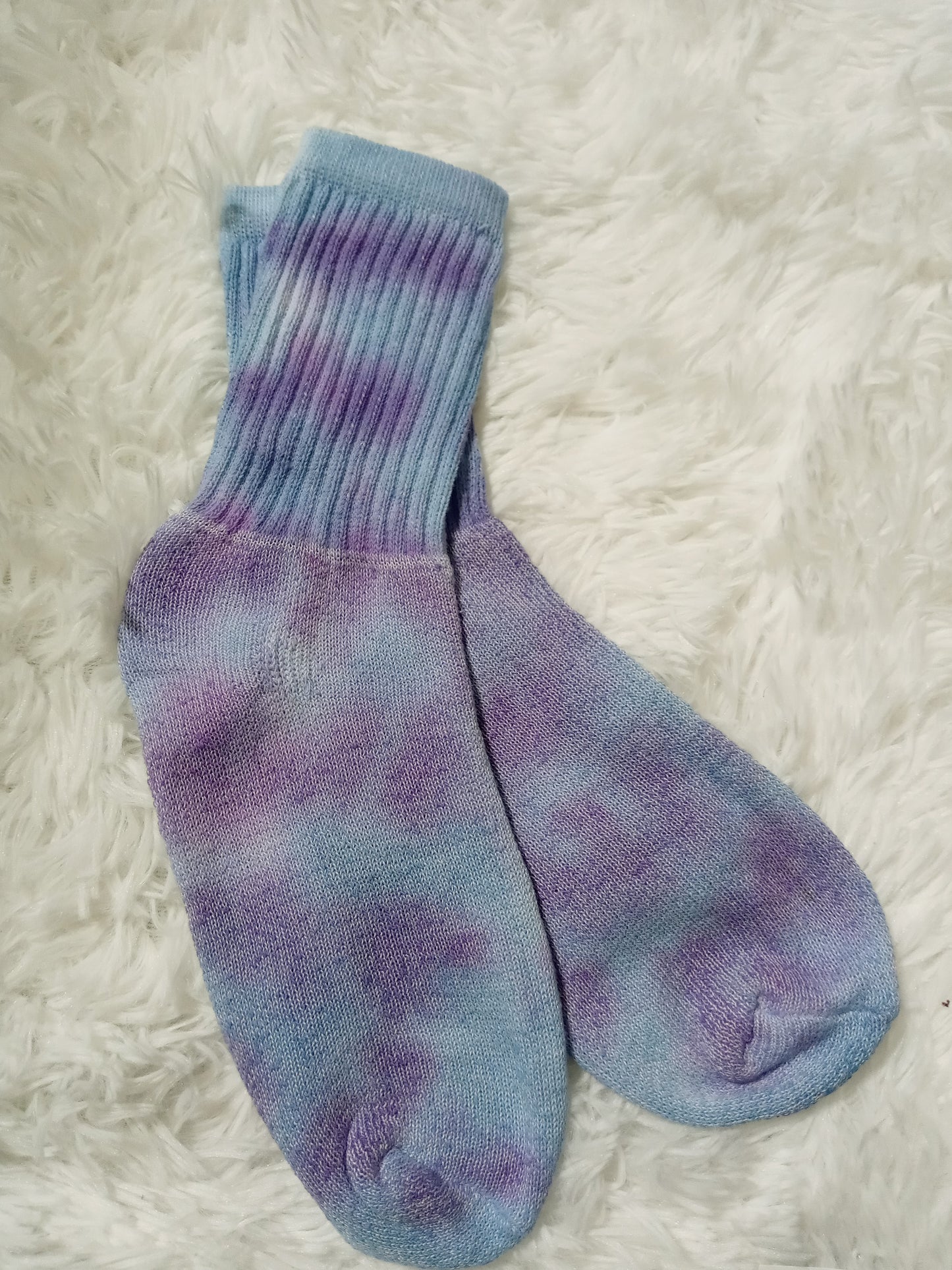 BLU/PURP Tie-Dye Socks